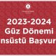 2023-2024 Yılı Güz Dönemi Lisansüstü Başvuruları